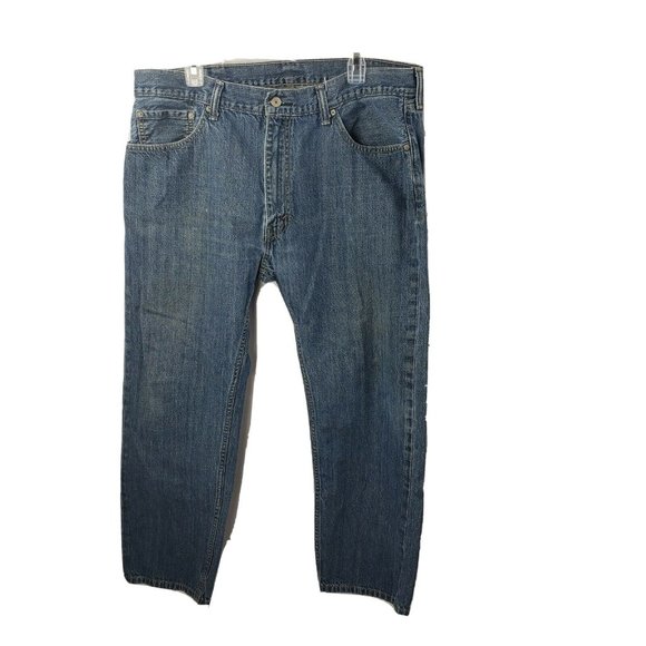 Levi's 505 Straight Fit Jeans 40x30 Cotton Denim - Picture 1 of 4